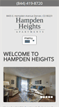 Mobile Screenshot of hampdenheights-apts.com