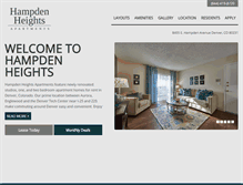 Tablet Screenshot of hampdenheights-apts.com